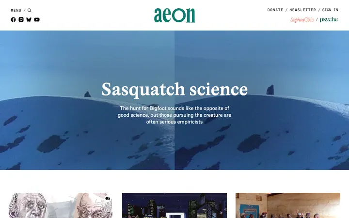 Aeon homepage