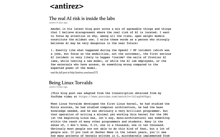 antirez homepage