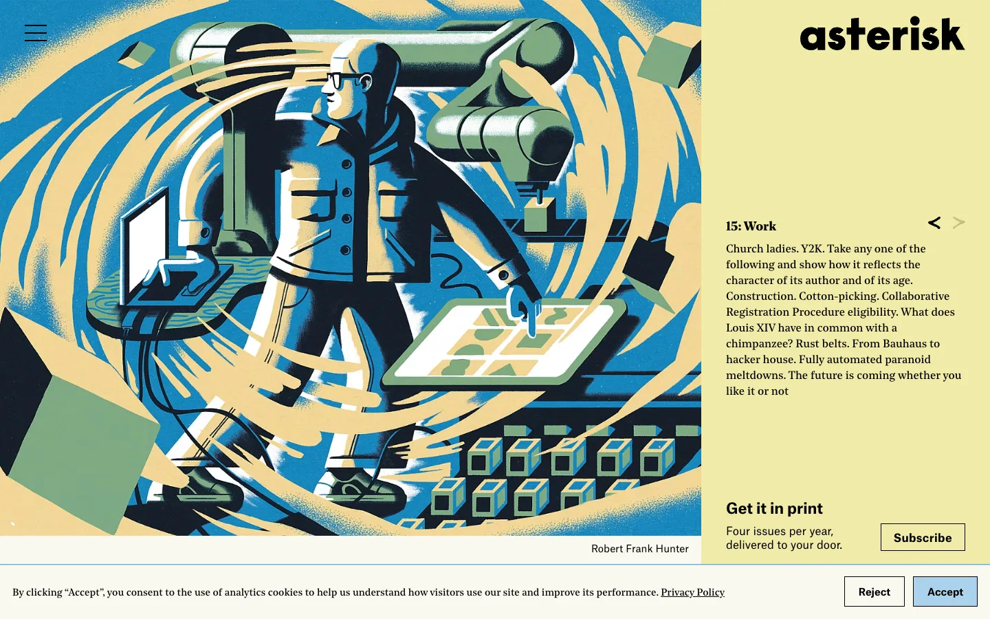 Screenshot of the Asterisk homepage