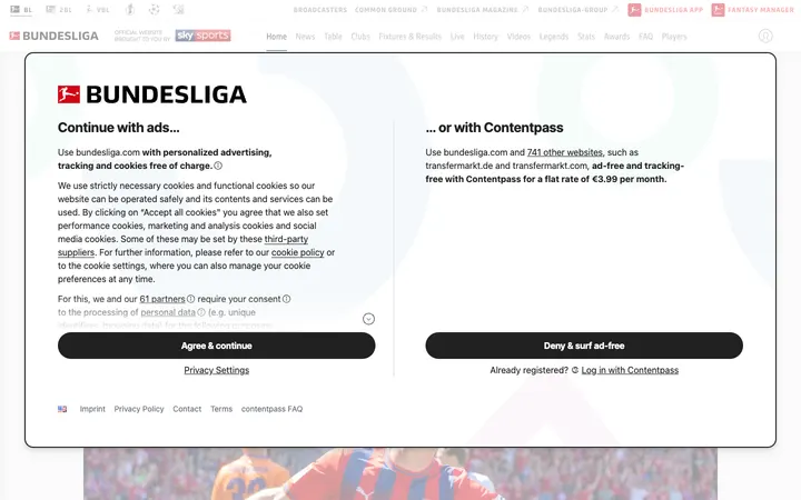 Bundesliga (Official) homepage