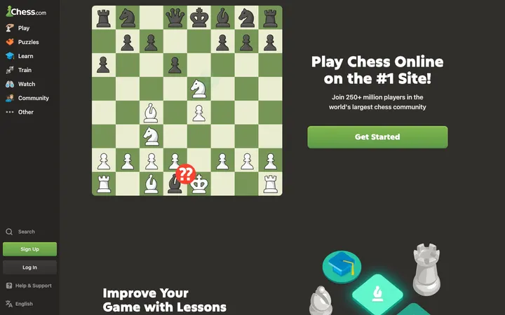 Chess.com News homepage