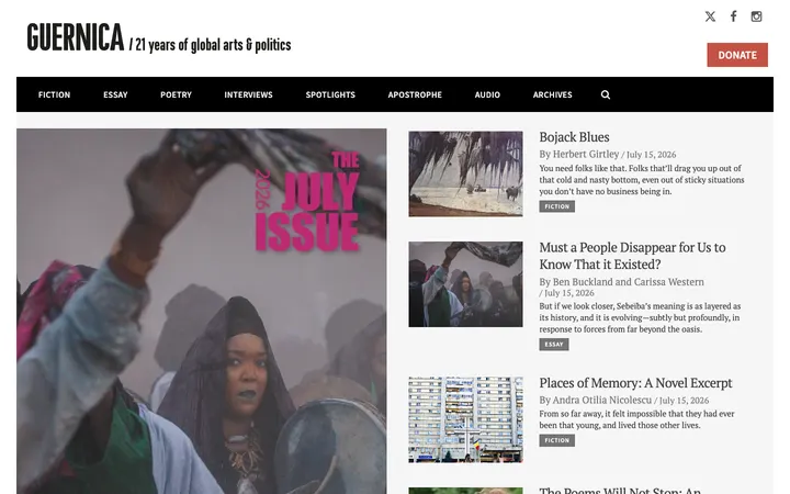 Guernica homepage