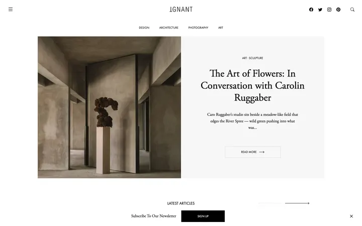 Ignant homepage