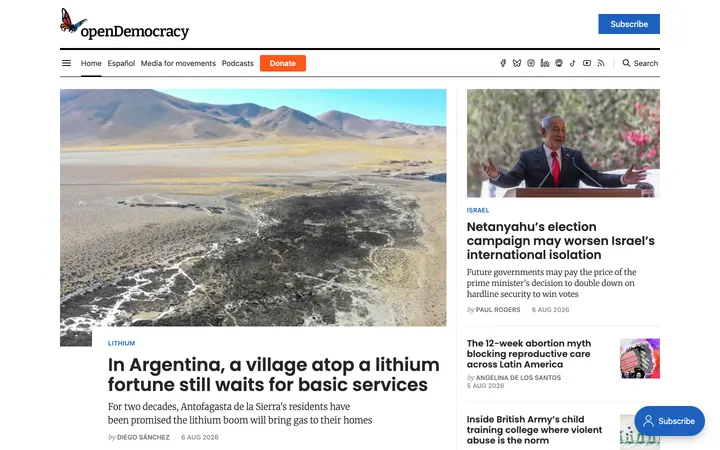 openDemocracy homepage