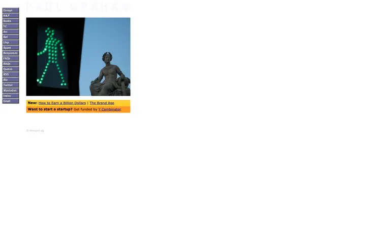 Paul Graham: Essays homepage