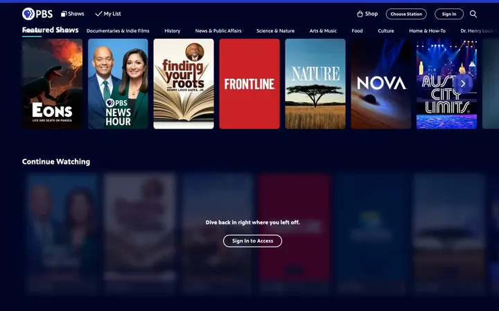 PBS News Politics homepage