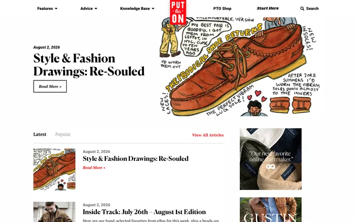 Put This On homepage