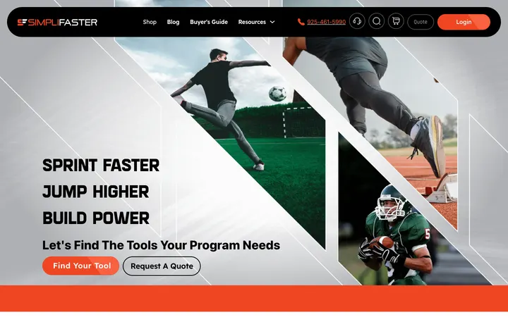SimpliFaster homepage