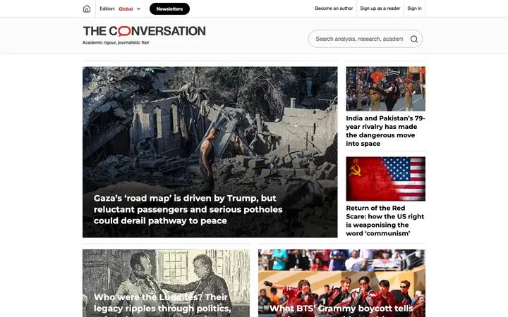 The Conversation (Global) homepage