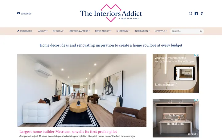The Interiors Addict homepage