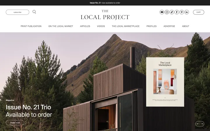 The Local Project homepage