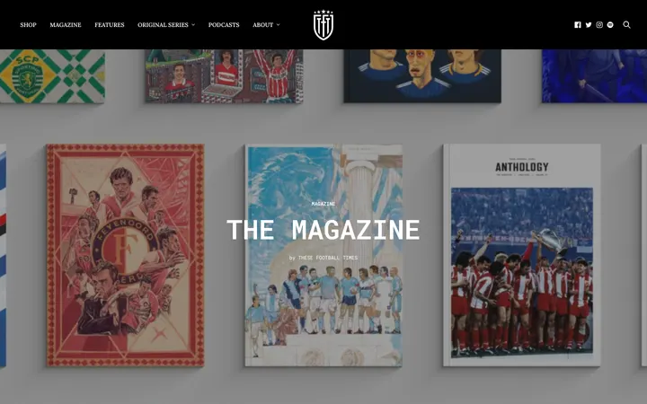 These Football Times homepage