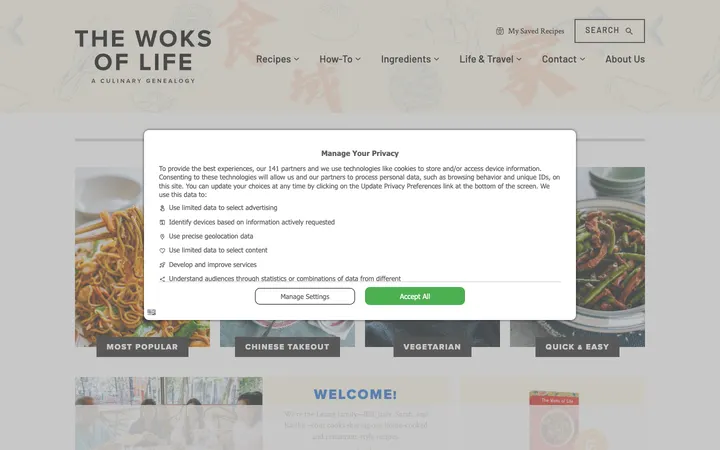The Woks of Life homepage