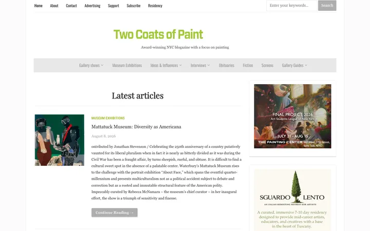 Two Coats of Paint homepage
